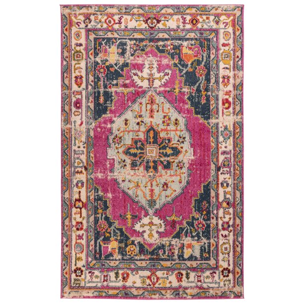 Superior Deliana Medallion Print Area Rug - Walmart.com