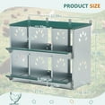 thumbnail image 2 of Chicken Nesting Box, 6 Compartment Metal Roll Away Nest Box, Large Vented Holes Chicken Coop Equipment, Wall Mount Chicken Laying Boxes, Easy Assembly., 2 of 6