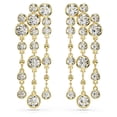 thumbnail image 1 of Pendientes tipo candelabro Swarovski Imber con cristales transparentes en tono dorado, 1 of 4