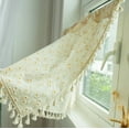 thumbnail image 4 of Simple Cotton Daisy Short Curtain Road Pocket Shade Floral Tassel For Kitchen Bedroom Living Room Bay Window Cabinet Curtain, 4 of 10