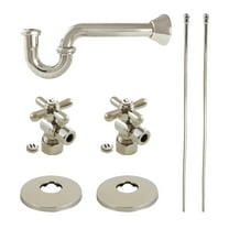 Kingston Brass KPK306 Trimscape Traditional Plumbing Supply Kit Combo, Polished Nickel
