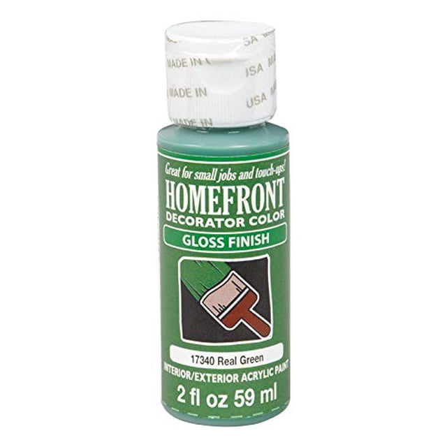 Pintura brillante para pasatiempos, color verde real, de Plaid Homefront, 59 ml