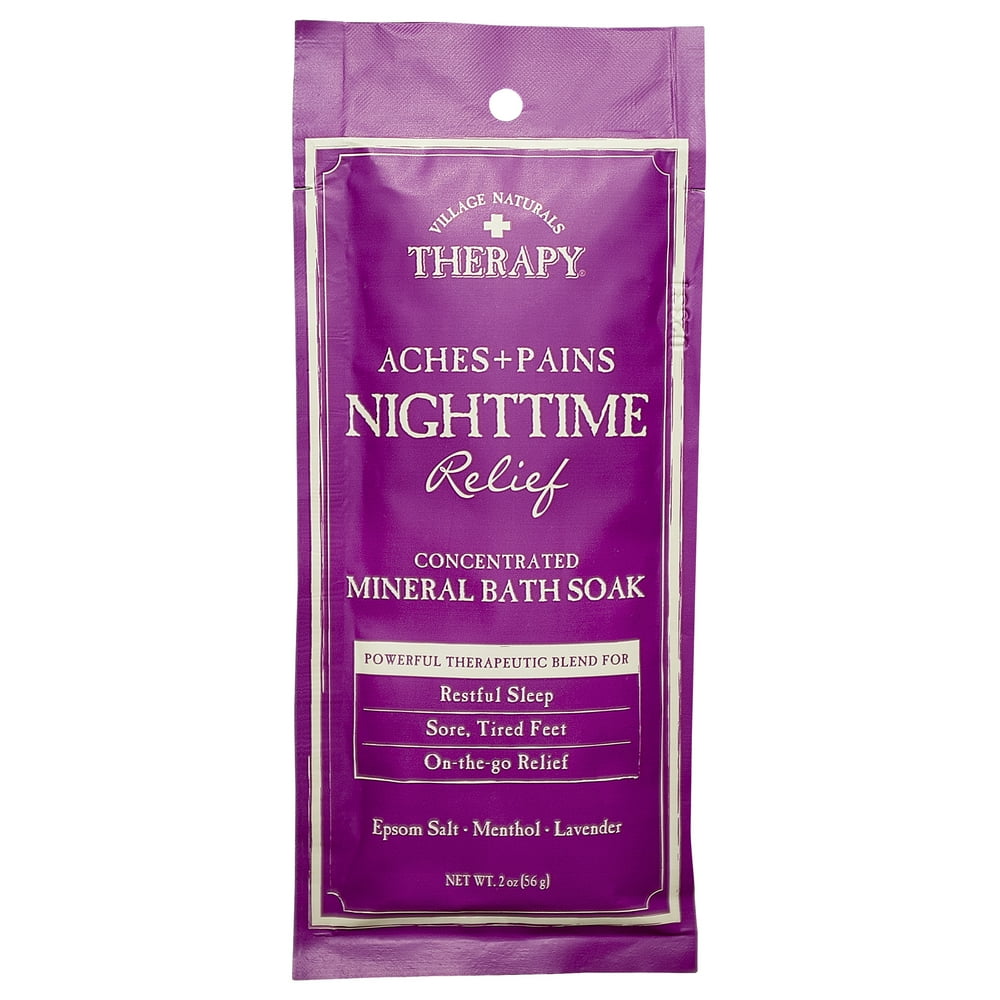 Village Naturals Therapy Aches & Pains Nighttime Relief Mineral Bath