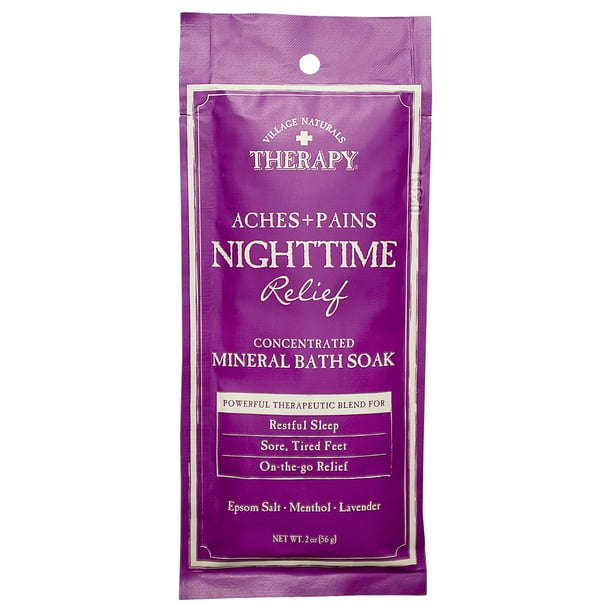 Village Naturals Therapy Aches & Pains Nighttime Relief Mineral Bath