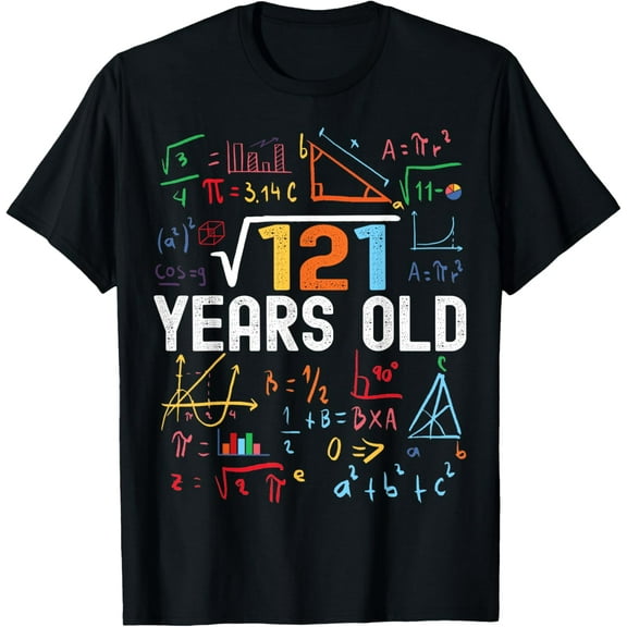 Square Root Of 121 11th Birthday 11 Years Old Birthday T-Shirt TShirt