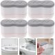 thumbnail image 1 of unbranded Accesorios Plástico Gris Asiento Inodoro Repuesto Con Almohadillas Adhesivas Seguras, 1 of 8