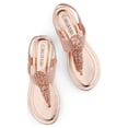 thumbnail image 4 of Women Rhinestone Sandals Summer Flat Sandal Ankle Strap Shoes Casual Beach Shoes, 4 of 5