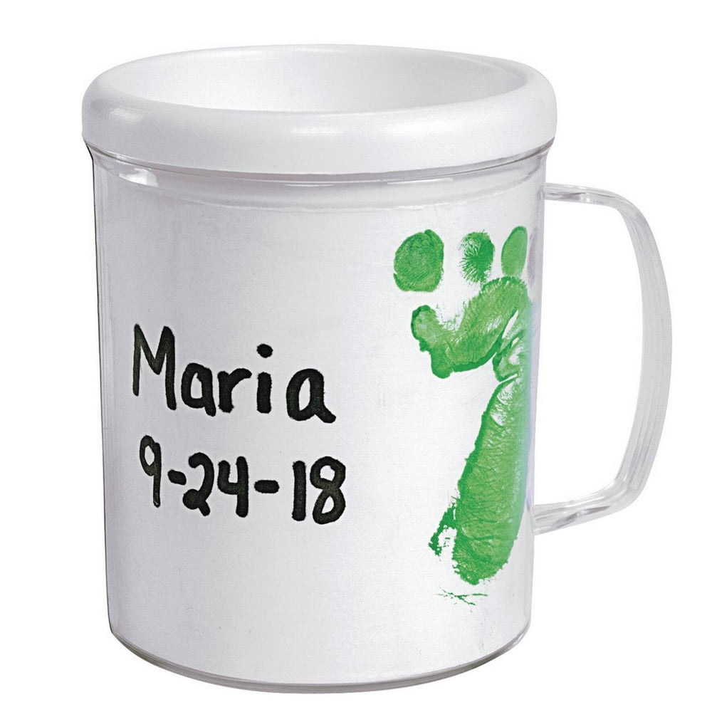 Colorations Decorate Your Own Plastic Mugs, Set of 12, for Kids, Gifts ...