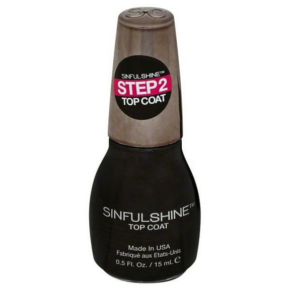 SinfulColors SinfulShine Step 2 Top Coat Nail Color, 0.5 fl oz