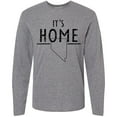 thumbnail image 3 of Inktastic It's Home- State of Nevada Outline Distressed Text Long Sleeve T-Shirt, 3 of 5