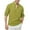 Green, variant on Wavsuf Mens Sweatshirts Solid Turndown Button Casual Pullover Army Green Blouse Tops Size S