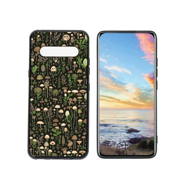 Compatible with LG V60 ThinQ 5G Phone Case, Gothic-dark-Fantasy-Forest-Woodland-plant-10 Case Silicone Protective for Teen Girl Boy Case for LG V60 ThinQ 5G