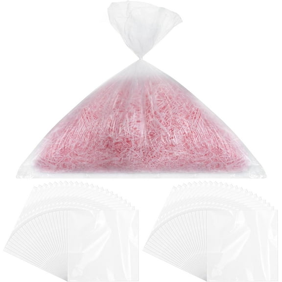 200 Pcs Shredder Bags 10 Gallon Size Clear Bag Fits Most 6 to 7 Gallon Size Shredders for Home Office Paper Trash