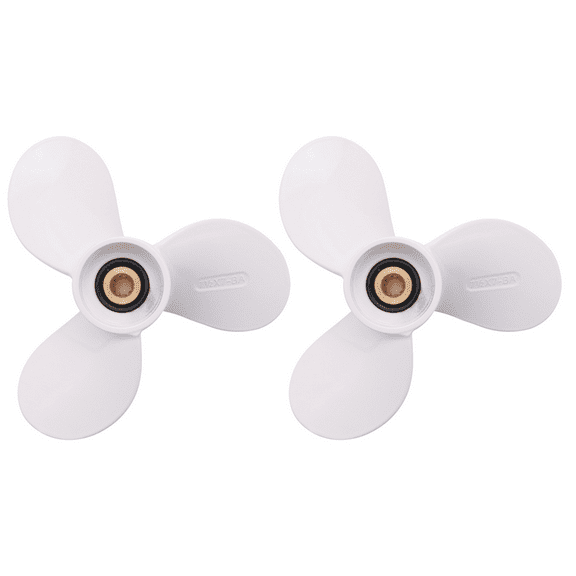 2Pcs 7 1/2X7 for 4Hp 5Hp 6Hp for 9 Tooth Spine Propellers Outboard Boat Motors Marine Propeller 6E0-45943-01-El