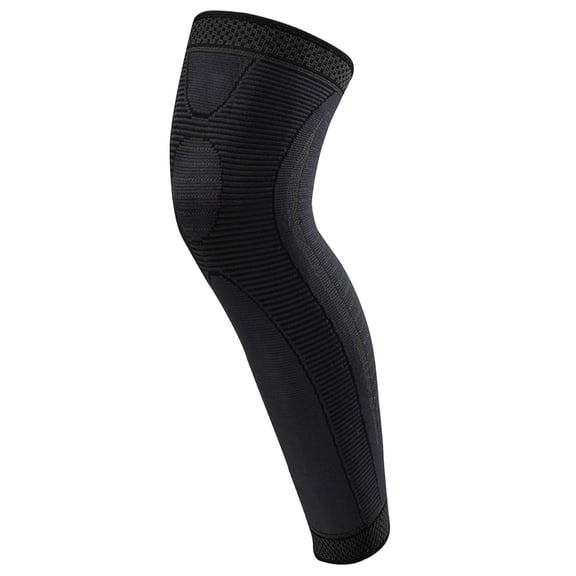 Full Leg Sleeve Long Compression Leg Sleeve Knee Sleeve Protect Leg for Men Women Basketball, Arthritis Cycling Sport Football, Reduce Varicose Veins and Swelling of Legs, 1Pc(Black,8x5")