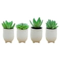 thumbnail image 1 of 4 Uds simulación de plantas suculentas en macetas adornos creativos flores artificiales decoración interior plantas verdes, 1 of 5
