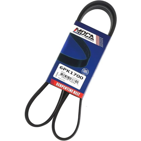 MOCA AUTOPARTS 6PK1700 Serpentine Belt for 94-97 for Dodge Intrepid 3.3L & 01-04 for Hyundai Santa Fe 2.7L & 13-16 for Volkswagen Jetta 1.4L