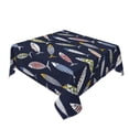 thumbnail image 2 of Wukai Sardine Waterproof Tablecloth for Kitchen Dining, Fits Square Tables for 2-4 Seats -60"x60", 2 of 7