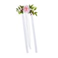 thumbnail image 3 of Arreglo floral para banco de pasillo, decoraciones para pasillos de bodas, accesorios para fotos artificiales Rosa, 3 of 9