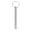 Silver Chrome 8x65mm, variant on MOMT Professional Gym Weight Stack Pin Heavy Duty Metal Weight Machine Pin Replacement Gym Weights Loading Pin for Strength Training, Fitness and Exercising Accessories, 8x65mm / 0.31x2.56 Inches