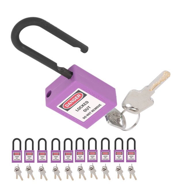 , Shackle Lock 10Set Security Tagout For Construction Sites