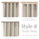 thumbnail image 5 of Cortinas para Closet Jinchan Mezcla de Lino Avena 160x160cm 2 Paneles, 5 of 6