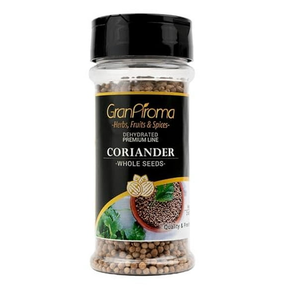 GranAroma Whole Coriander Seeds, Marinades & Dry Rubs, Citrusy Flavor 2 Ounce