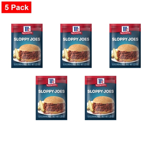 McCormick Sloppy Joes Seasoning Mix 1.31 oz - 5 Pack