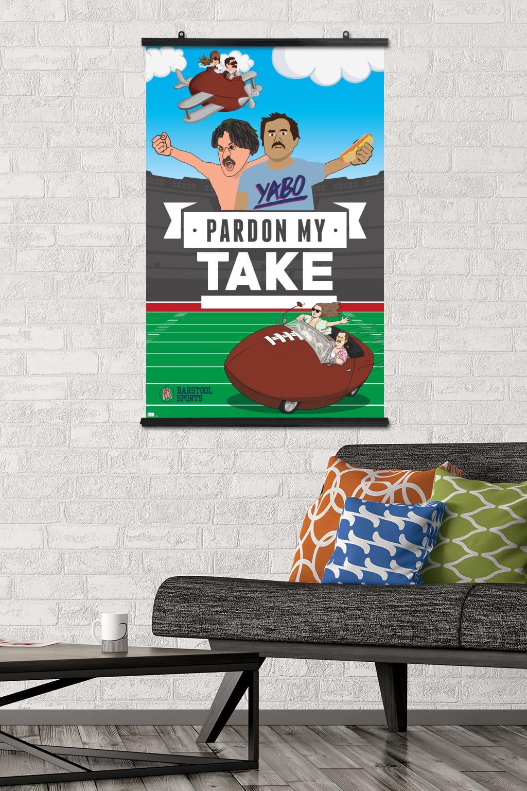 Barstool Sports - Pardon My Take Wall Poster, 22.375" x 34"