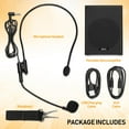 thumbnail image 3 of Portable Mini Voice Amplifier, Built-In Rechargeable Wired Portable Microphone and Speaker with Waist-Band, Bluetooth Megaphone PA System Supports MP3, Aux for Teachers, Trainers, Presenters, 3 of 9