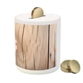 thumbnail image 3 of Rustic Piggy Bank, Large Gerbera Daisy on Oak Tree Background Dramatic South American Exotic Photo, Ceramic Coin Bank Money Box for Cash Saving, 3.6" X 3.2", Pink Brown, by Ambesonne, 3 of 4