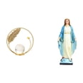 thumbnail image 1 of Elegante Escultura De Metal Con Forma De Bola De Cristal De La Virgen María, Adorno Religioso Para Pasillo, Chimenea, Dormitorio, Sala De Estar, Oficina O Decoración De Mesa., 1 of 8