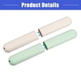 thumbnail image 6 of 2 Pcs Traveling Toothbrush Holders Case, PP Toothbrush Case for Travel Business, Green Beige 8.07''x1.22''x0.83'', 6 of 7