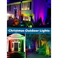 thumbnail image 4 of SUNVIE 12W RGB Christmas Low Voltage Color Changing Landscape Lighting Waterproof LED Outdoor Spotlight for Yard Garden Holiday Decorations, 2 pack, 4 of 7