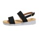 thumbnail image 1 of Bmisegm Women's Summer Fashion Retro Thick Bottom Open Toe Leather Sandals Casual Comfortable Outdoor Beach Sandals Sandals Women Summer Black 8.5, 1 of 8