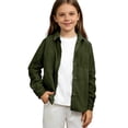 thumbnail image 2 of UACY Boys Long Sleeve Corduroy Shirts Vintage Western Shacket with Pockets Spring Casual Solid Collared Button Down Dress Shirts, 2 of 9