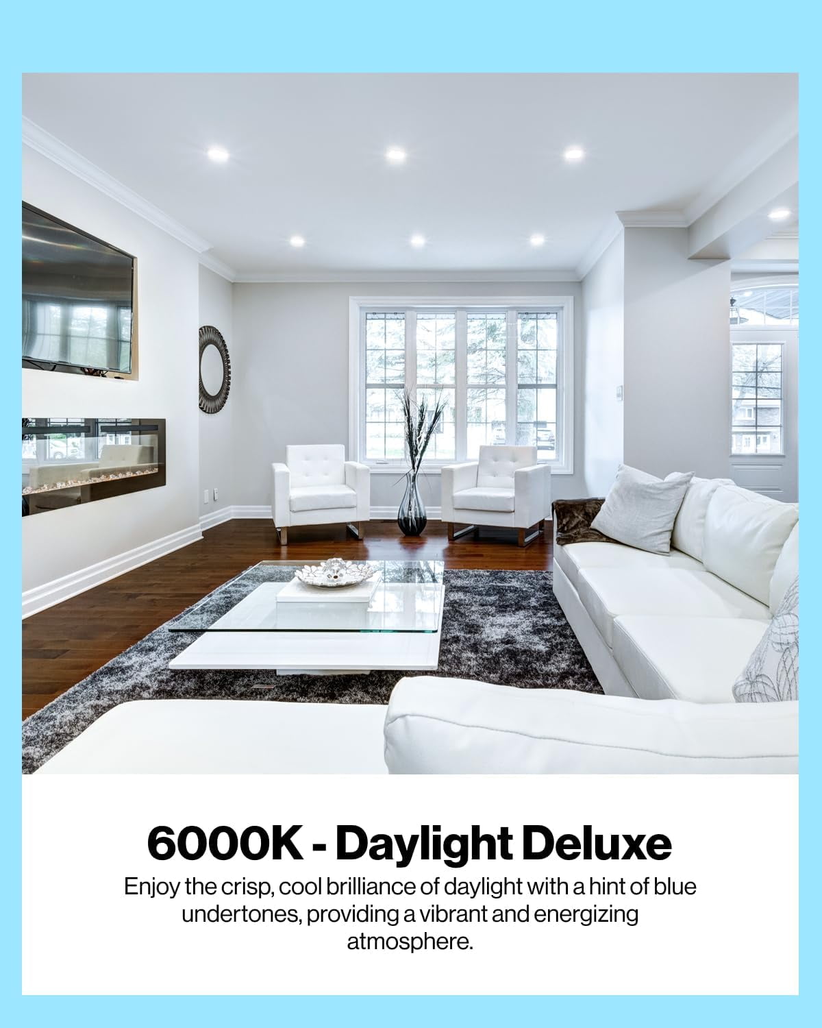 Sunco 6 Pack BR40 LED Light Bulbs, Indoor Flood Lights, Recessed Can Light Bulb, 1400 LM, 17W (100W Equivalent), 6000K Daylight Deluxe, Dimmable, E26 Base, for Home, Bedroom, Kitchen UL.