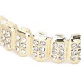 thumbnail image 3 of YISITIAN Gold Plated Hip Hop Alloy Teeth Set - Unisex Rapper Costume Teeth CA919-2083, 3 of 9