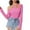 Hot Pink, variant on Riforla Women's Temperament Slanted Off Shoulder Long Sleeved Irregular Knitted T Shirt with Slim Fit Design and Bottom Layer Top Casual Women's Tops Woman Tees Hot Pink M