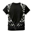 thumbnail image 3 of XIAONU Men's Tribal Arrow Feather Print Tee Contrast Crew Neck Short Sleeve Top Gym Walk Shirt, 3 of 3