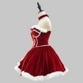 thumbnail image 4 of Women's Christmas Dress Skirt and Hooded Cloak Match Plus Size Christmas Clothes Cape Women Role Play Outfit Full Set Warm Holiday Girls, 4 of 7