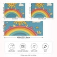 thumbnail image 2 of Yayeee Pillowcase King Size Set of 2 Satin Wrinkle Resistant Pillow Case, Rainbow with Stars, 2 of 7