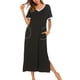 thumbnail image 1 of Sonducket Batas de mujer: favorecedoras y cómodas para el día a día Camisones y camisones de mujer Camisón Ropa de dormir Manga negra M Type3 NO3, 1 of 5