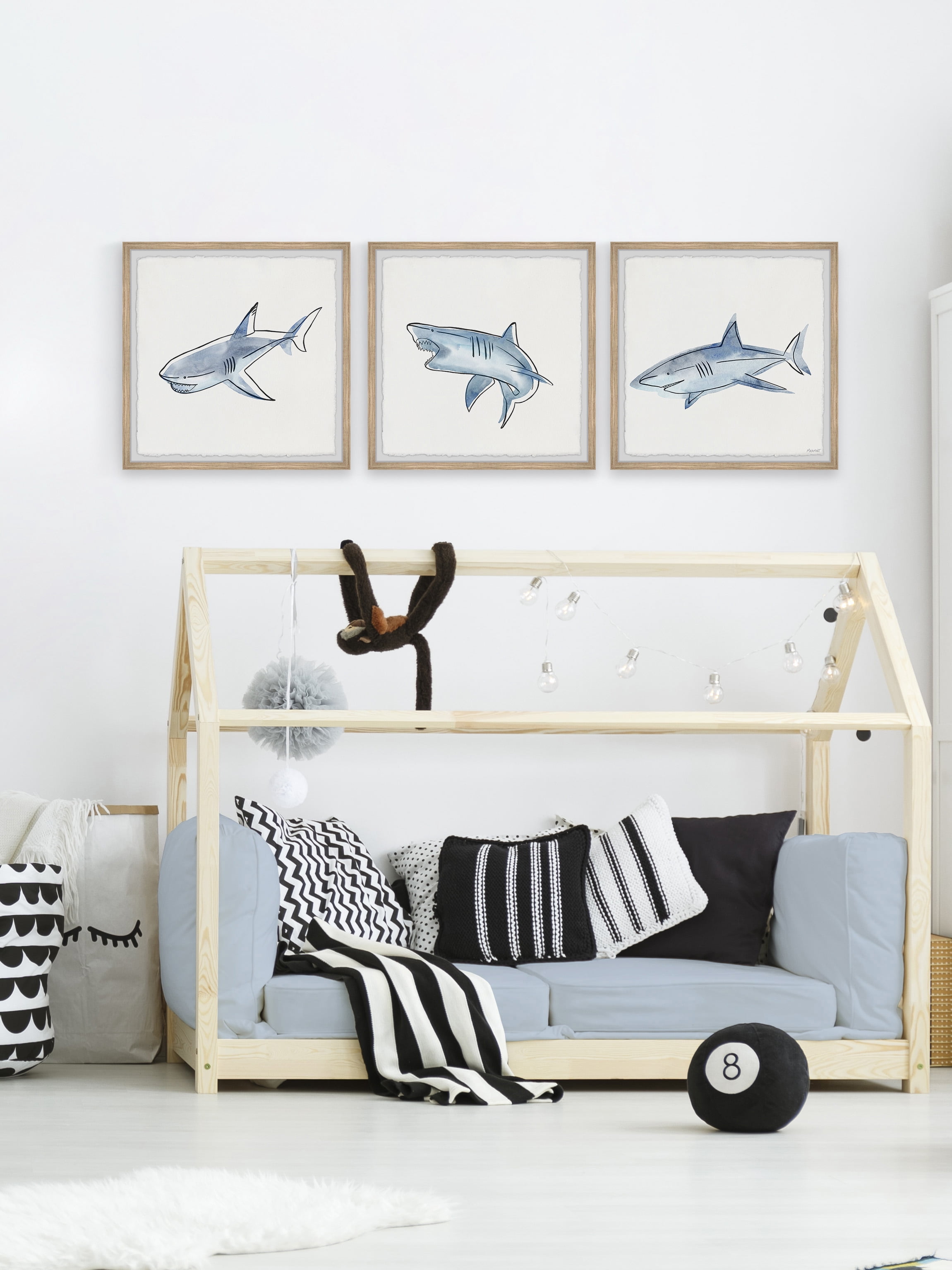 Marmont Hill Printed Animals & Insects Framed Art Prints, Set of 3