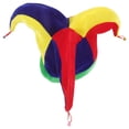 thumbnail image 5 of Vestuario multicolor divertido del payaso del bufón del carnaval del sombrero, 5 of 5