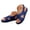 Blue, variant on Women’s Peep Toe Sandals Criss Cross Strap Orthopedic Flat Slip on Slippers Back Strap Slingback Platform Summer Slides Black,8.5