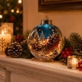 thumbnail image 4 of Clearance Clear Christmas Tree Balls 3.15 Inch, Lighted Santa Reindeer Scene Ornament, Glowing Acrylic Tree Bulb for Home, Christmas Gift, 4 of 6