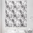 thumbnail image 1 of Black and White Tapestry, Amaryllises and Begonias Botanical Inspirations with Butterflies and Birds, Fabric Wall Hanging Decor for Bedroom Living Room Dorm, 5 Sizes, Black White, by Ambesonne, 1 of 1