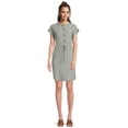 thumbnail image 2 of Time and Tru Women's Short Sleeve Shirt Dress, 2 of 5