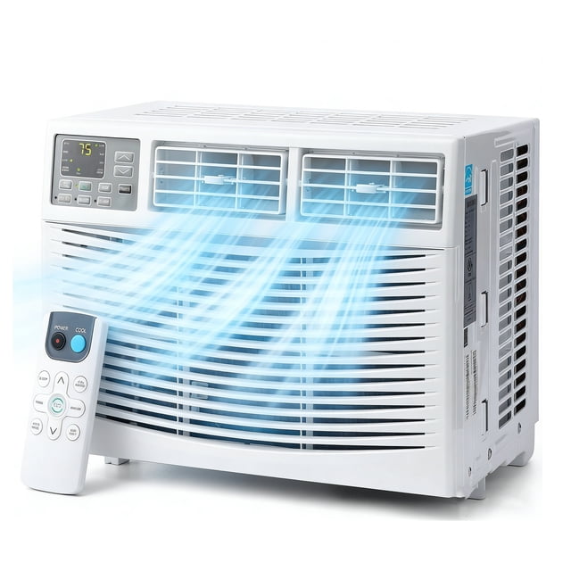CazToi 10000 BTU 450 sq ft WiFi & Remote Window Air Conditioner Energy Saving